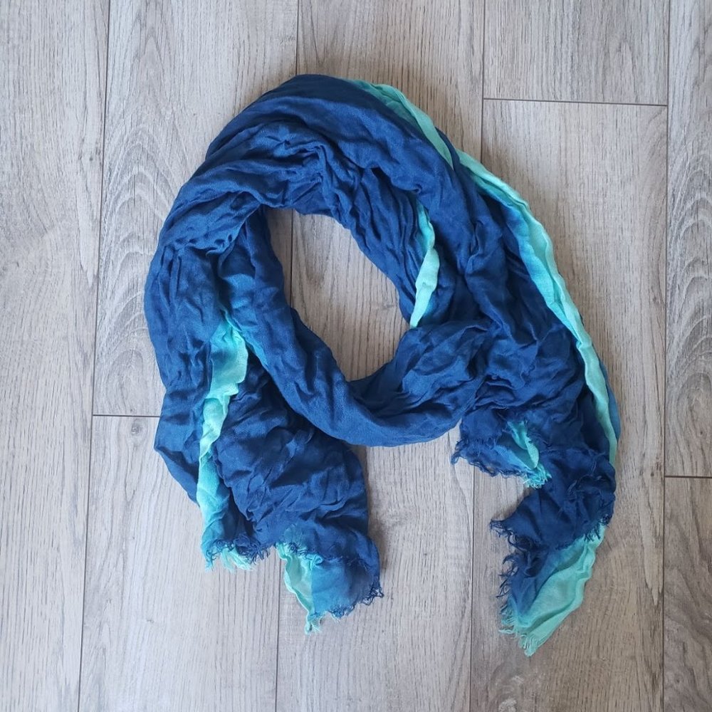 Blue and Aqua Scarf